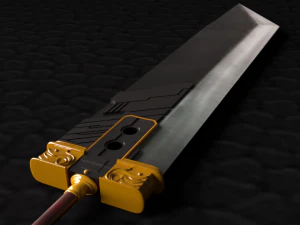 awan pedang buster - fantasi terakhir vii Model 3D