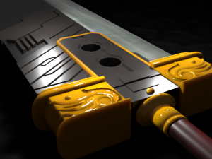 buster sword cloud - final fantasy vii Model 3D