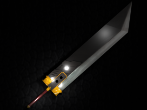 buster sword cloud - final fantasy vii Model 3D