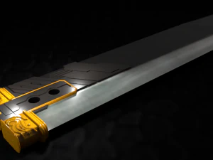 buster sword cloud - final fantasy vii 3D Model