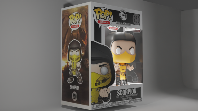 Funko Pop Scorpion Mortal Kombat 250 3D in 3DExport