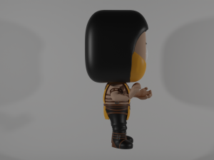 Funko Pop Scorpion Mortal Kombat 250 Modello 3D