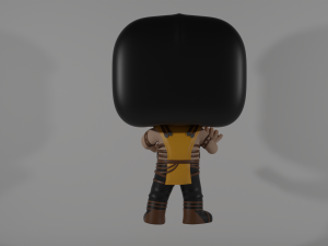 Funko Pop Scorpion Mortal Kombat 250 Modello 3D
