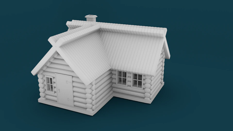 hut 3D Model .c4d .max .obj .3ds .fbx .stl .blend 