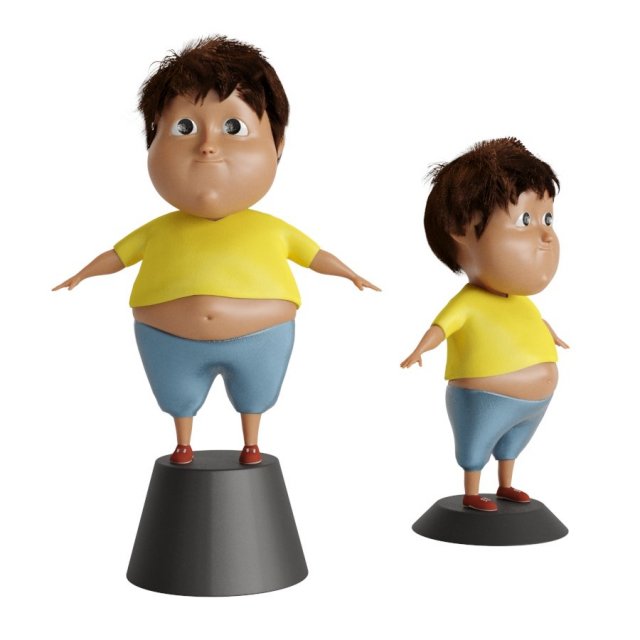 kids-sculptures 01 3D Модель .c4d .max .obj .3ds .fbx .stl .blend 