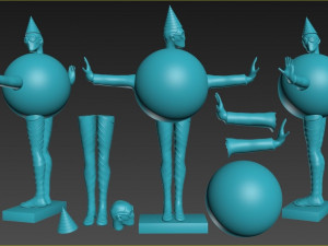 bauhaus sphere woman 3Dプリントモデル