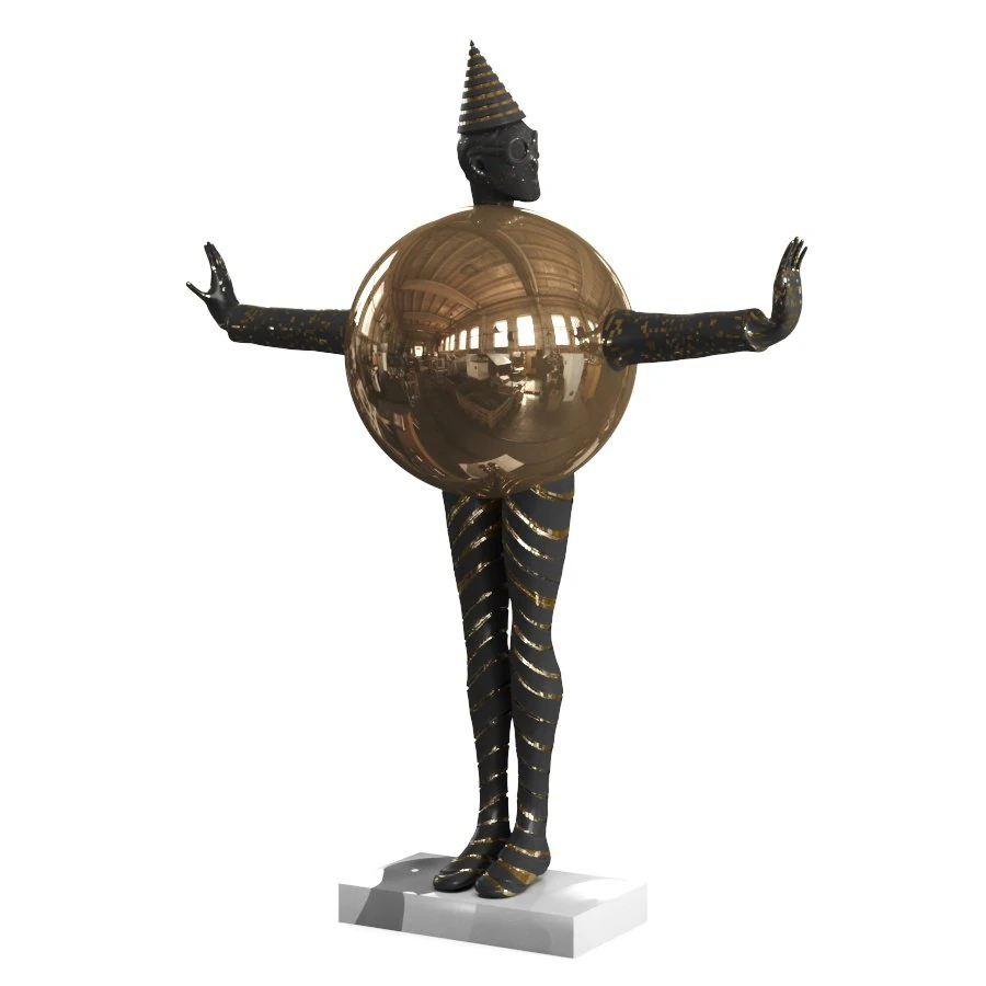 bauhaus sphere woman 3D Model .c4d .max .obj .3ds .fbx .stl .blend 