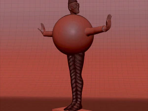 bauhaus sphere woman 3D Model
