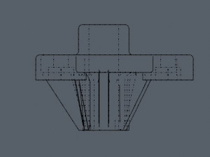 wiper bushing for both sides for cars nissan cefiro and maxima in 33 body 3D printmodel