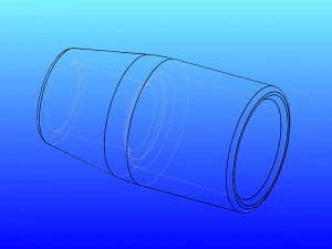 wet-dry vac reducer fitting 3D Print Model