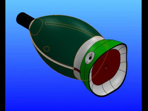 popper kunstaas 3D printmodel