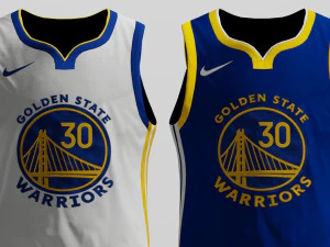 Guerreiros do Golden State de Jersey Modelo 3D