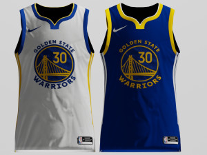 Jersey Golden State Warriors 3D Model