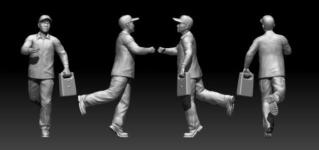 man Model Cetak 3D .c4d .max .obj .3ds .fbx .stl .blend 