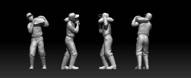 man 3D 打印模型 .c4d .max .obj .3ds .fbx .stl .blend
