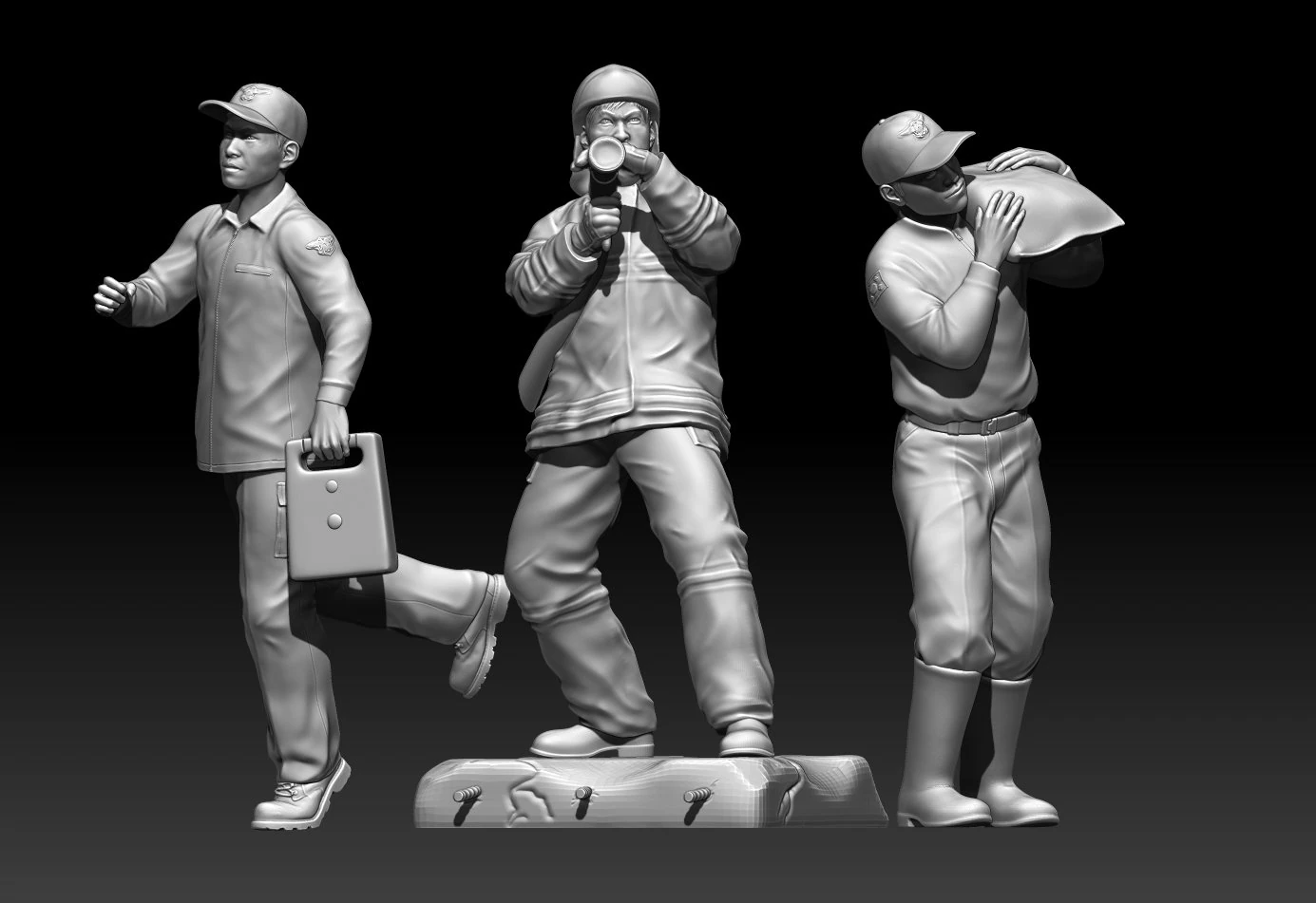 man 3D Print Model .c4d .max .obj .3ds .fbx .stl .blend