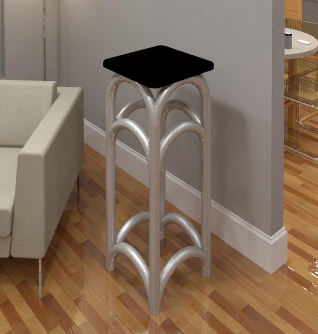 bar stool Model 3D .c4d .max .obj .3ds .fbx .stl .blend 