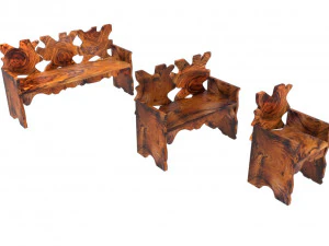 bench suar 3D Model