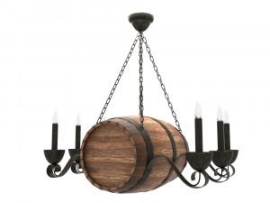 barrel lamp 3d 3D Модель