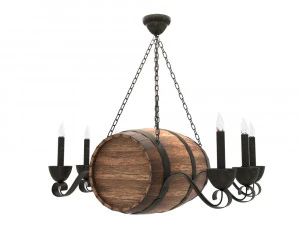 barrel lamp 3d 3D Model