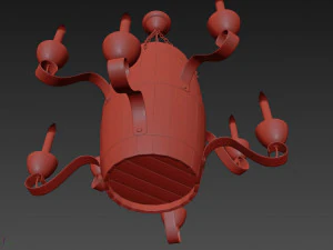 lampe tonneau2 Modèle 3D