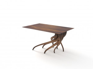 table wood 2 Modelo 3D