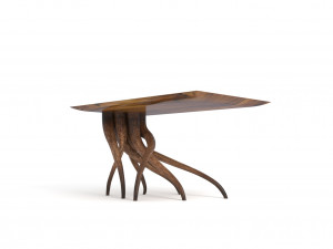 table wood 2 Modelo 3D