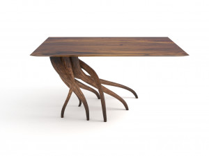 table wood 2 Modelo 3D