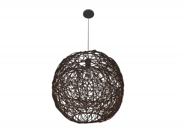 rattan lamp wicker Model 3D .c4d .max .obj .3ds .fbx .stl .blend 