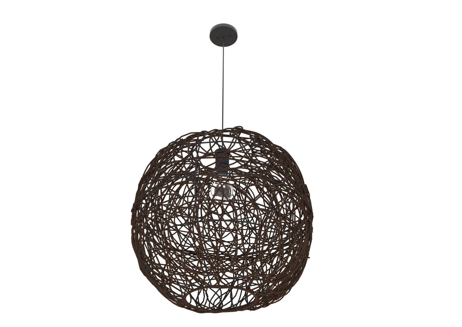 rattan lamp wicker 3D Model .c4d .max .obj .3ds .fbx .stl .blend 