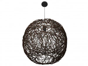 rattan lamp wicker 3D Model