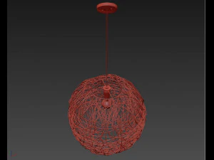 rattan lamp wicker 3D Model