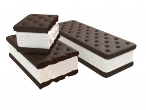 ice cream sandwich 3D Model