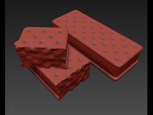ice cream sandwich 3D Model