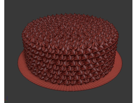 彩虹蛋糕 3D 模型