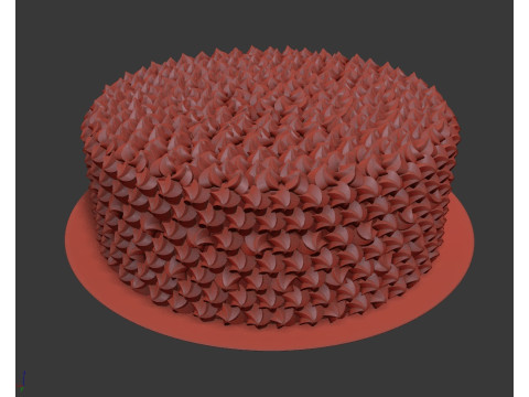 彩虹蛋糕 3D 模型