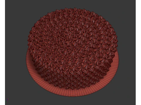 Tęczowe Ciasto Model 3D