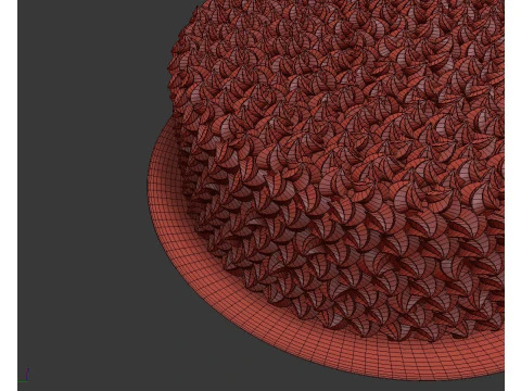 Tęczowe Ciasto Model 3D