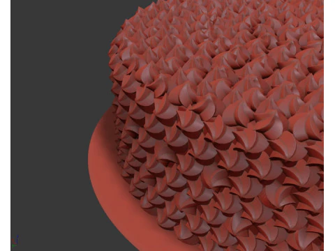 Tęczowe Ciasto Model 3D