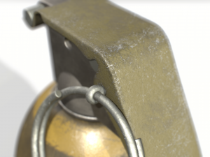 american frag hand grenade m26 Model 3D