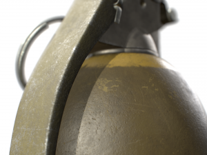 american frag hand grenade m26 Model 3D