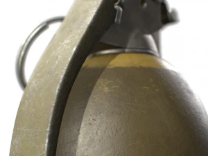 american frag hand grenade m26 3D Model