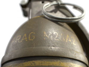 american frag hand grenade m26 Model 3D