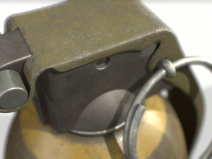 american frag hand grenade m26 Model 3D