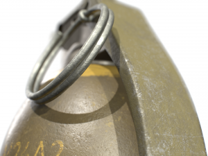 american frag hand grenade m26 Model 3D