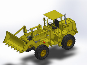 wheel loader 3d printed model 3D मॉडल