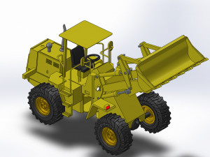 wheel loader 3d printed model Modello 3D