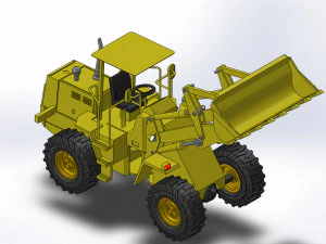 wheel loader 3d printed model 3D Model