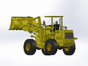 wheel loader 3d printed model Modello 3D