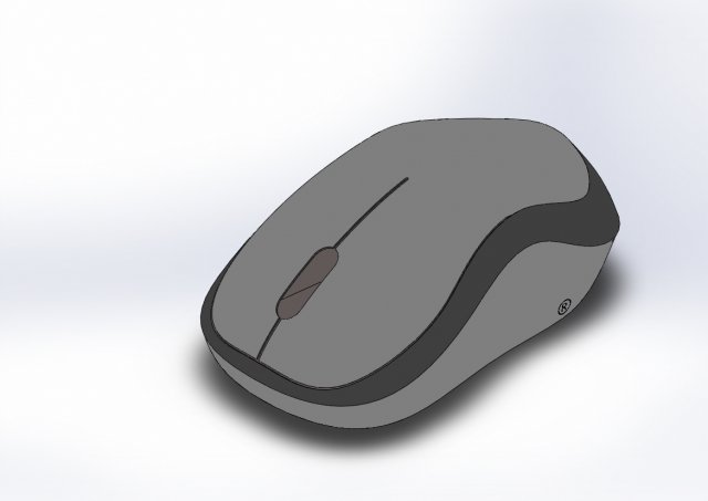 mouse housing 3d printed model 3D मॉडल .c4d .max .obj .3ds .fbx .stl .blend 